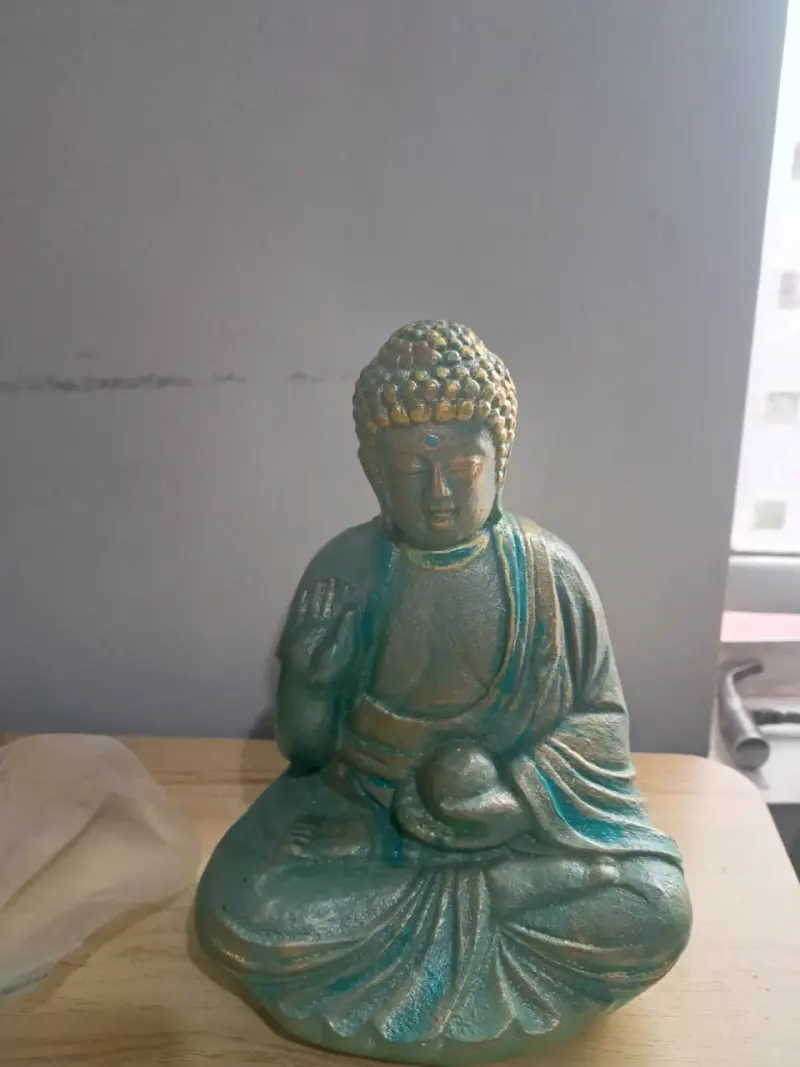 Estatua de Buda con portavelas - 2