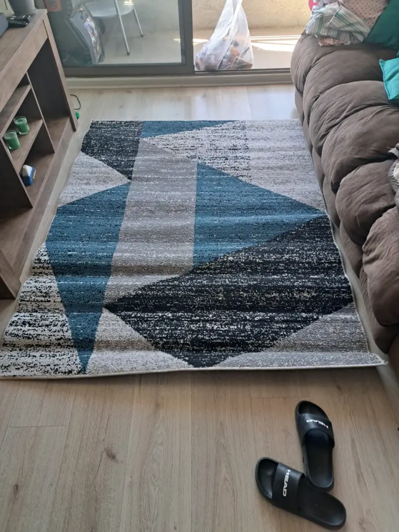 Alfombra moderna geométrica