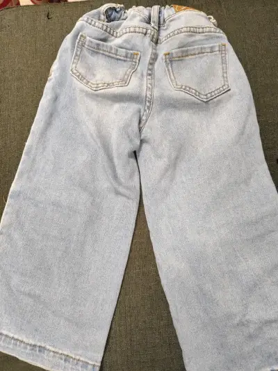 Jeans cargo para niña azul claro - miniatura 3