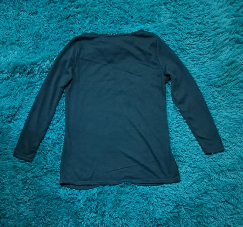 Polera manga larga con encaje - 2