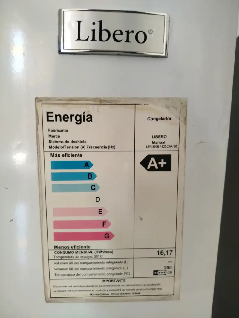 Freezer horizontal blanco Libero - 3
