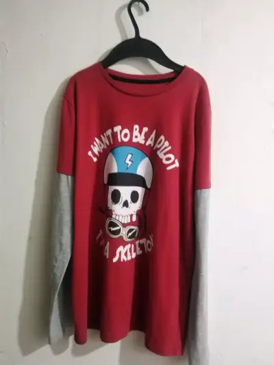 Pijama manga larga gris estampada - miniatura 5