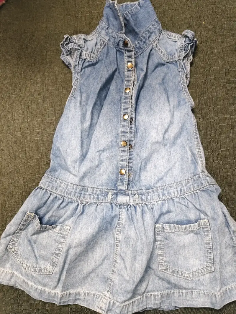 Vestido de mezclilla infantil - 1