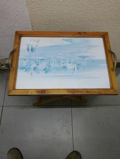 Bandeja de madera con diseño - miniatura 1