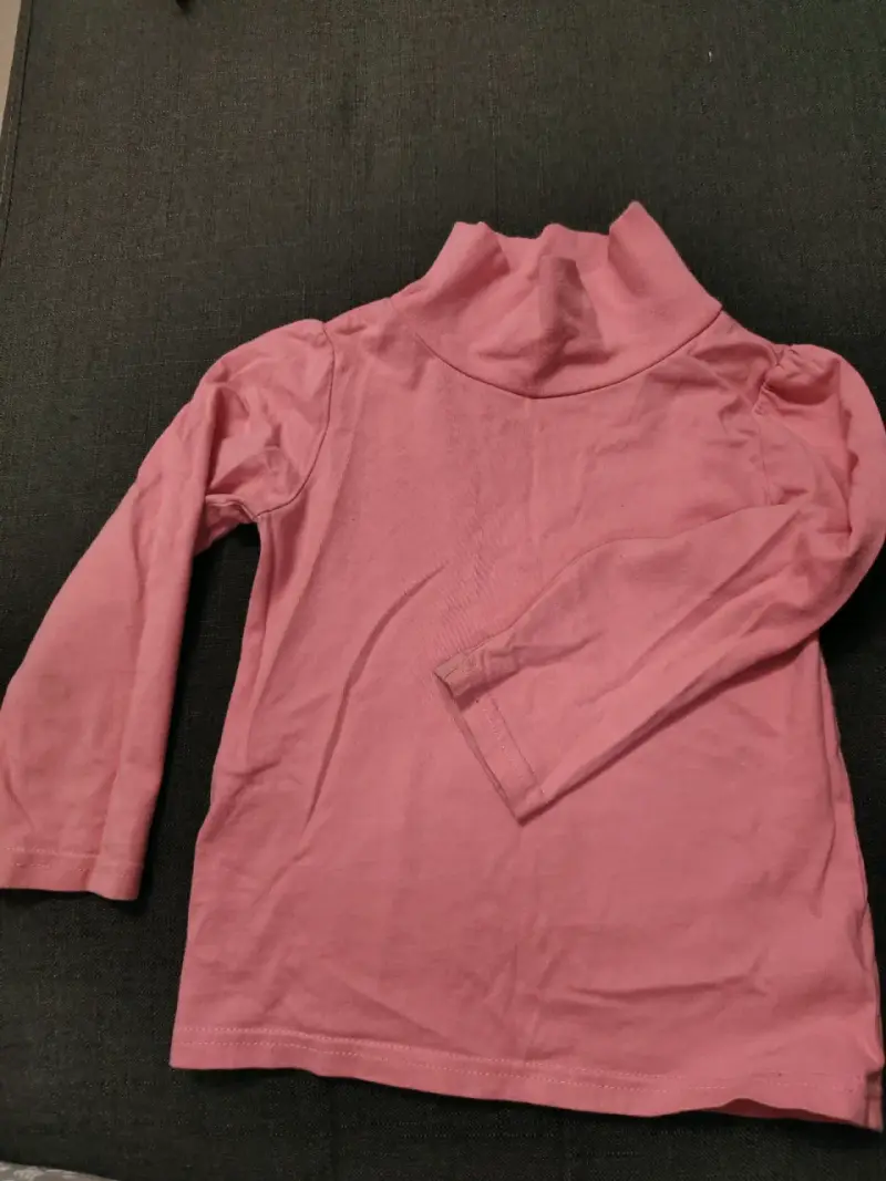 Polera rosa manga larga - 1