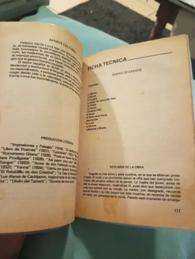 Libro Bodas de Sangre - Federico García Lorca (Ed. - miniatura 3
