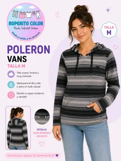 Polerón Vans, poleron forever21 - miniatura 1