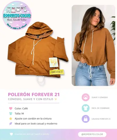 Polerón Vans, poleron forever21 - miniatura 2
