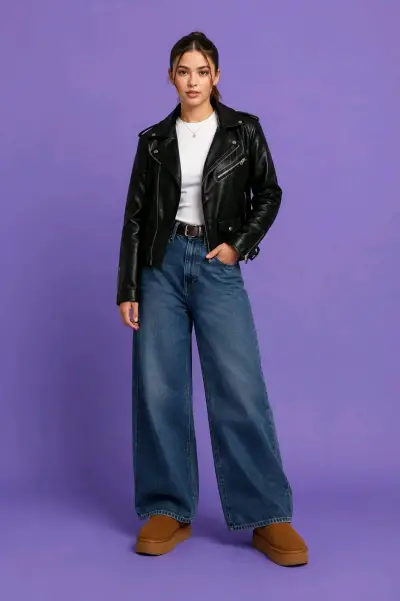 Chaqueta ecocuero sybilla Nueva - miniatura 3