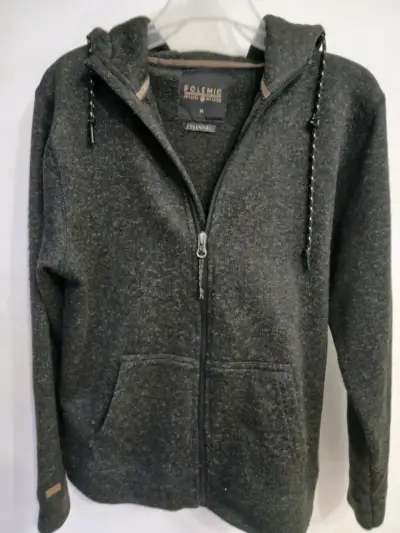 Chaqueta acolchada azul con capucha - miniatura 4