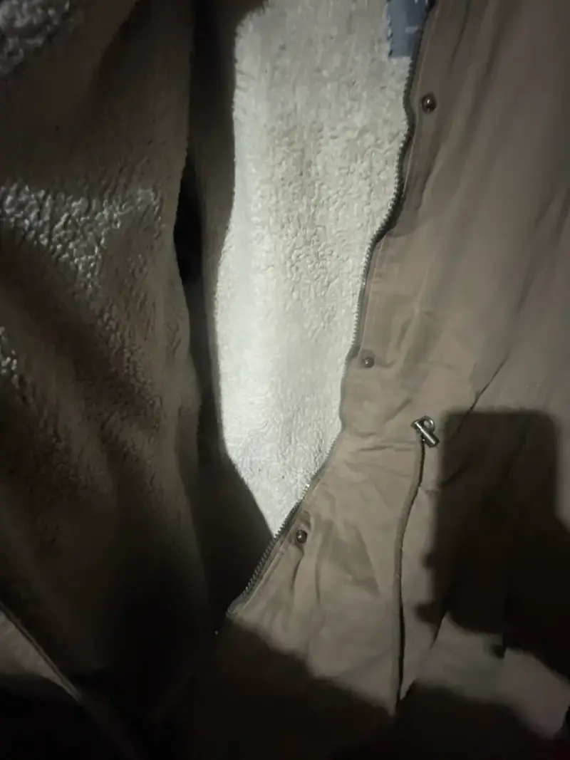 Parka beige con capucha - 2