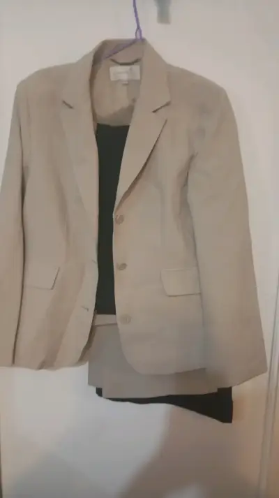 Blazer beige para mujer - miniatura 3
