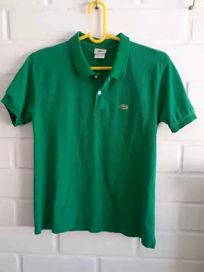 Polera polo verde Lacoste - miniatura 1