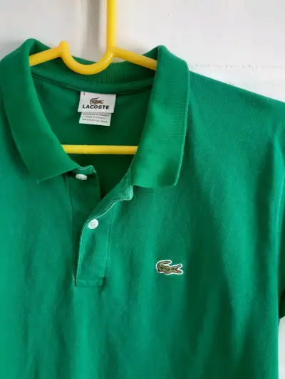 Polera polo verde Lacoste - miniatura 2