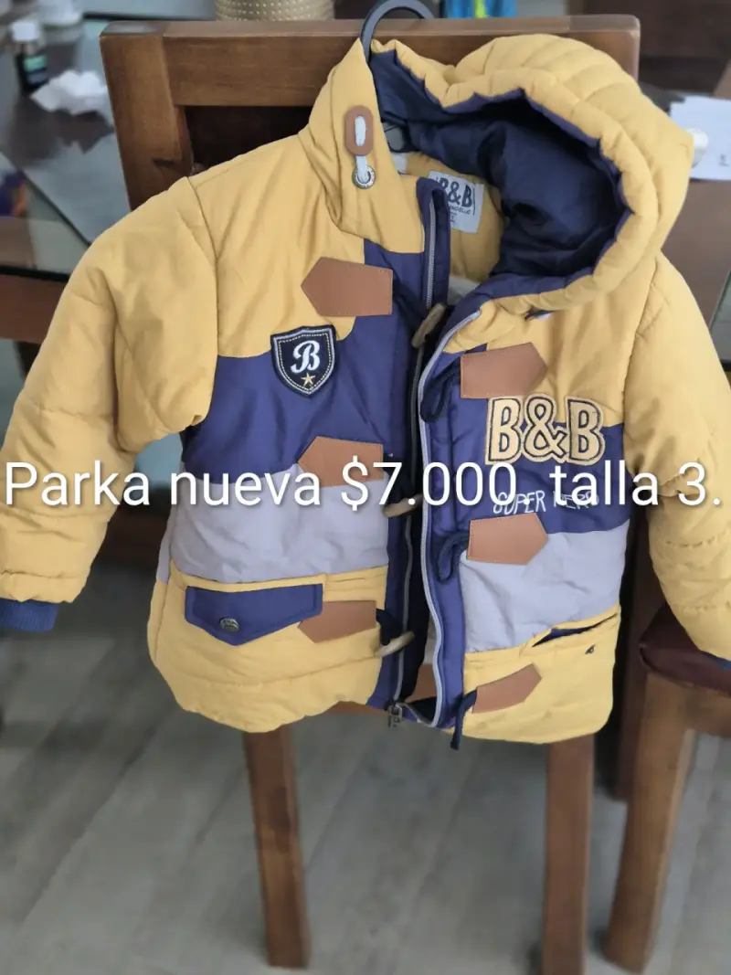 Parka amarilla infantil B&B