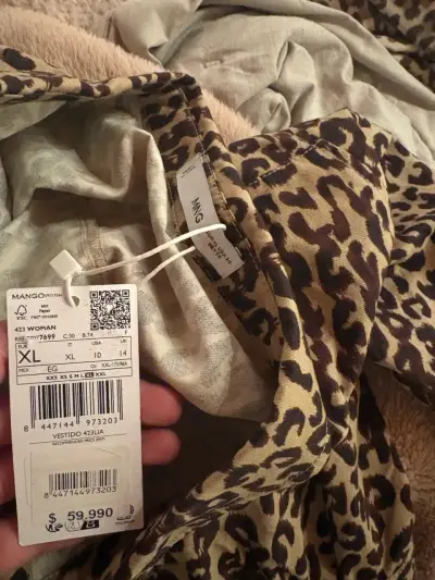 Vestido estampado leopardo - miniatura 3