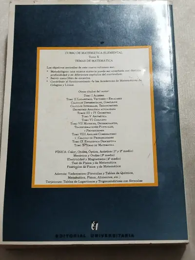Libro Temas de Matemática Tomo X - miniatura 2