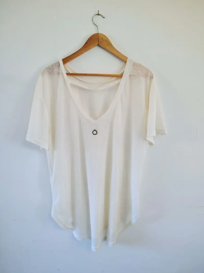Polera blanca oversize - 2