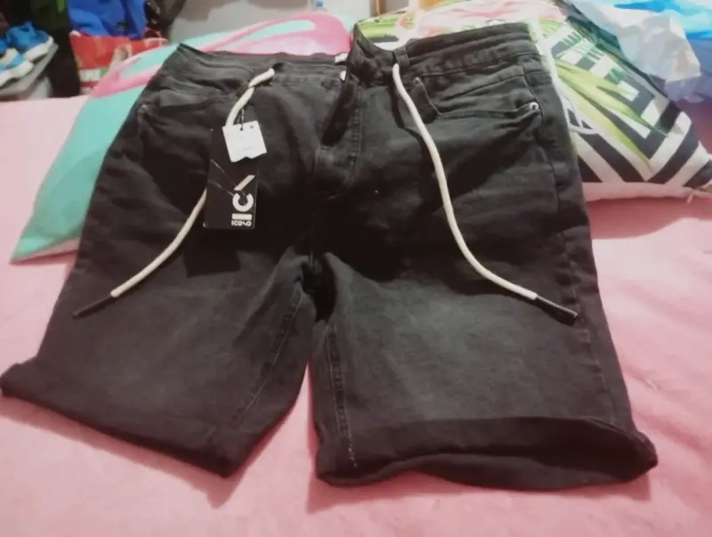Shorts deportivos negros nuevos - 1