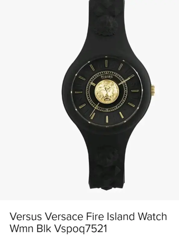 Reloj Versus Versace negro y dorado