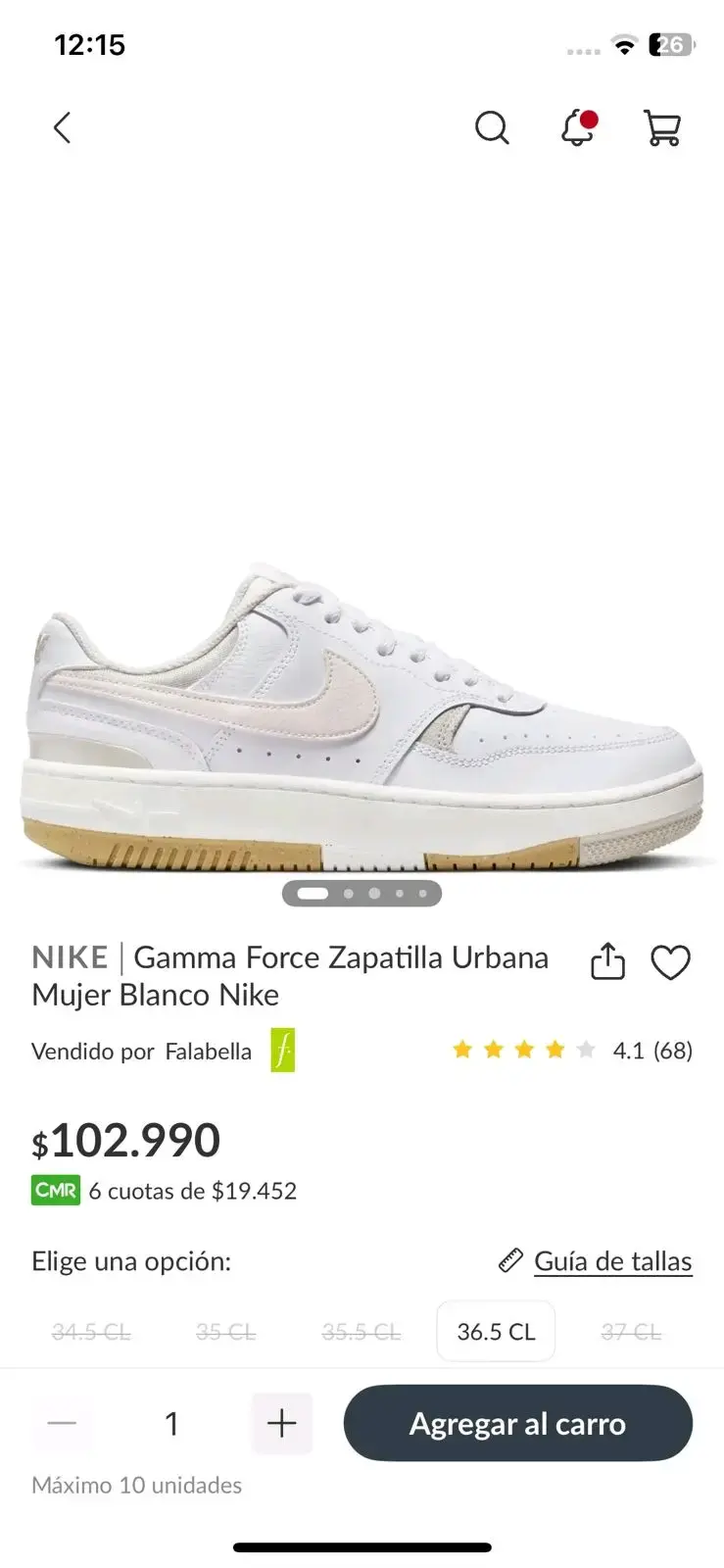 nike gamma force mujer - 6