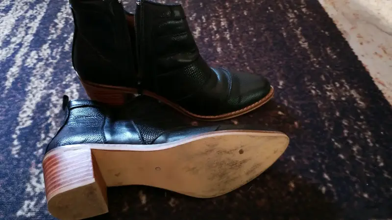 Botines de cuero negro - 3