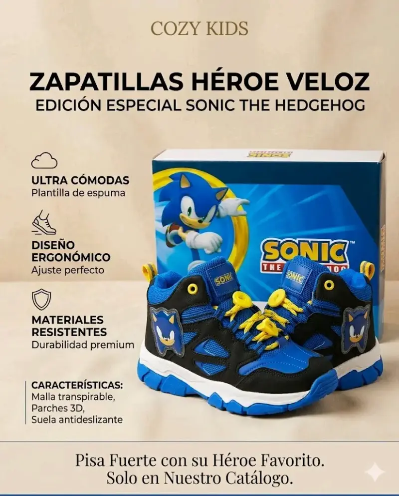 Zapatillas Sonic edición especial