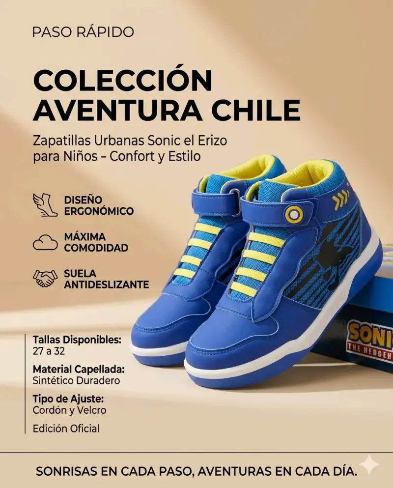 Zapatillas Urbanas Sonic Niño