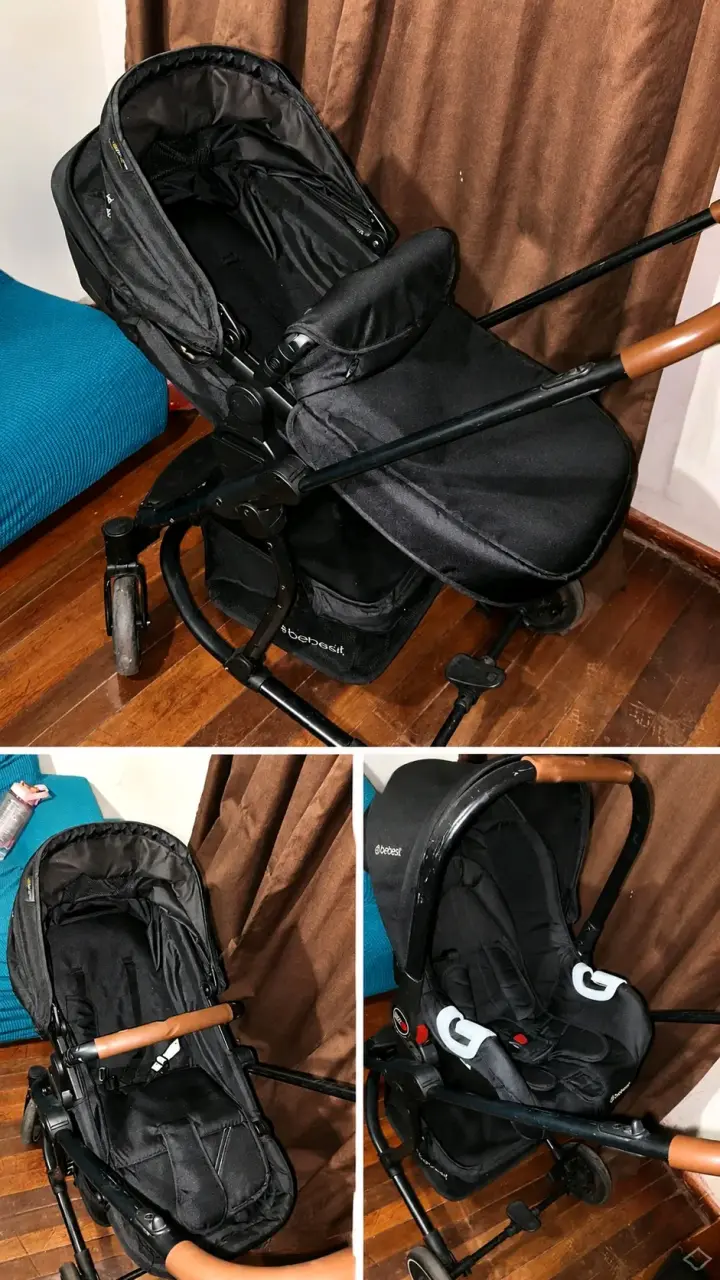 Coche de bebé negro