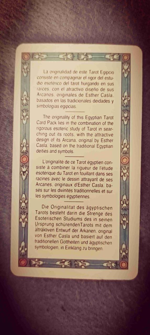 Tarot egipcio con caja original - 6