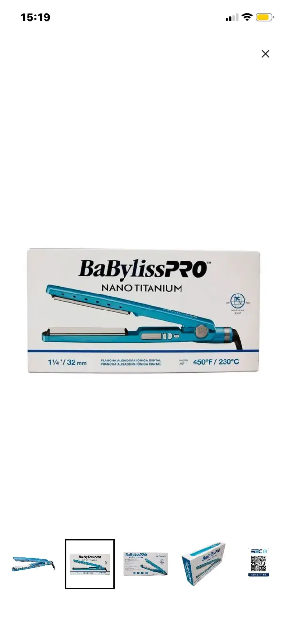 Plancha de pelo BaByliss azul - 2