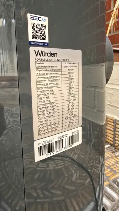 Aire Acondicionado portátil Würden - miniatura 2