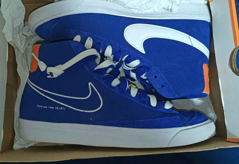 Zapatillas deportivas azules Nike - 4
