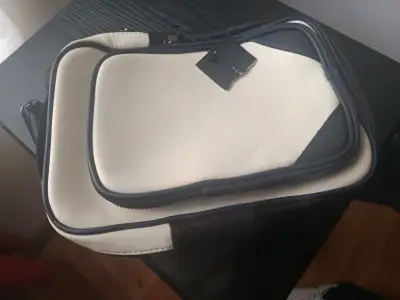 Bolso Zara nuevo blanco azul y negro - miniatura 6