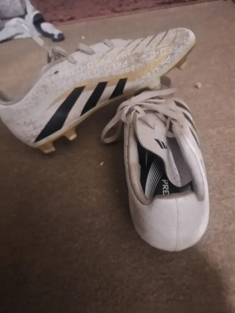 Zapatos de fútbol blancos Adidas - 2