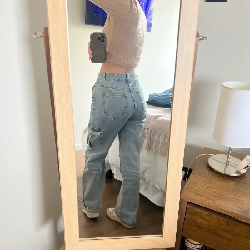 Jeans cargo azul claro - 2