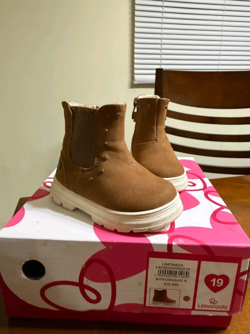 Botines chocolate Limonada talla 19 - 1