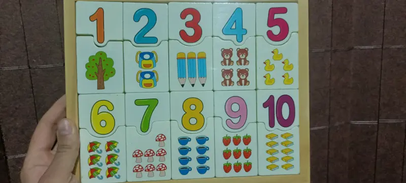 Rompecabezas numérico para niños(as).
