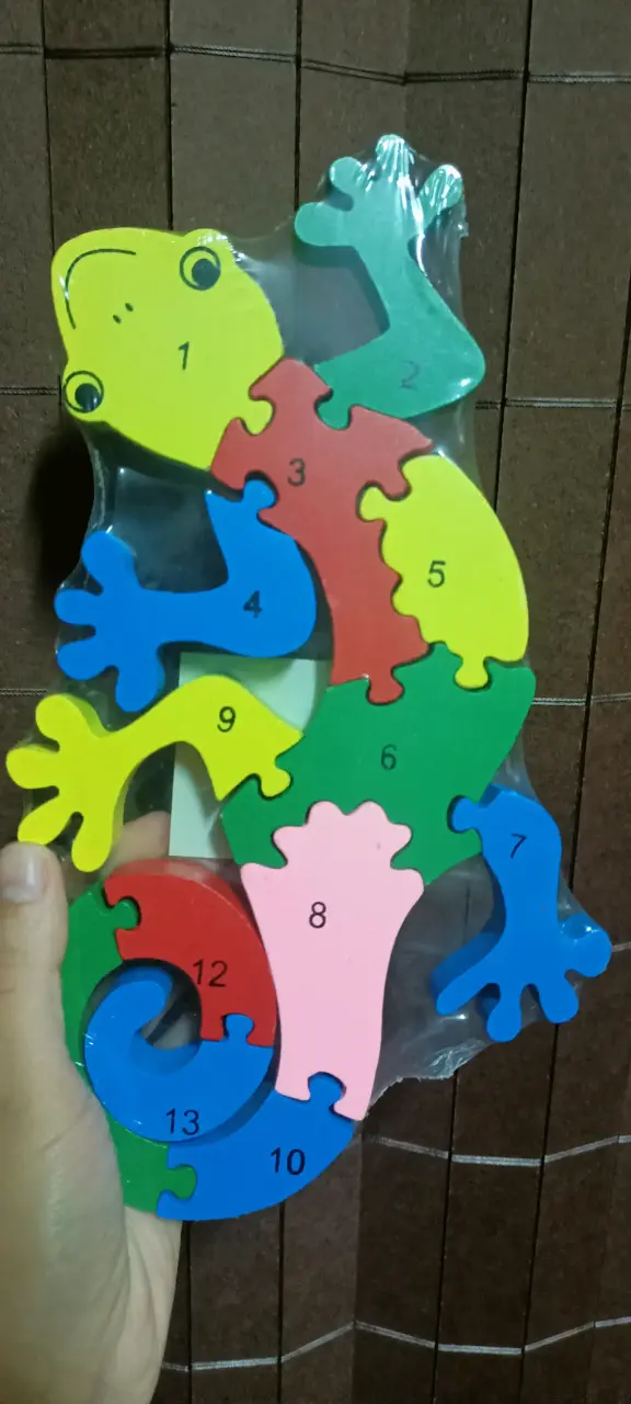 Rompecabezas de lagarto educativo