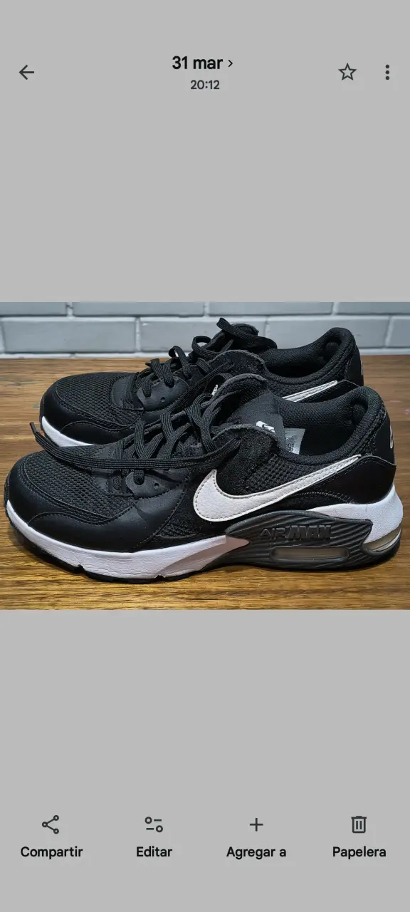 Zapatillas negras Air Max NRO 38 - 1