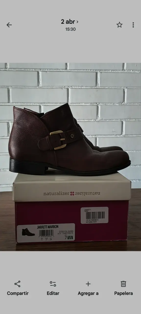 Botines marrones Naturalizer NRO 37 - 1
