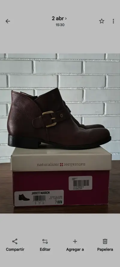 Botines marrones Naturalizer NRO 37 - miniatura 1