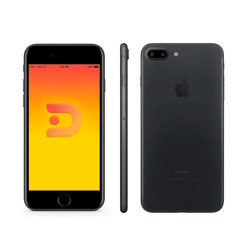 Smartphone negro con pantalla táctil - 1