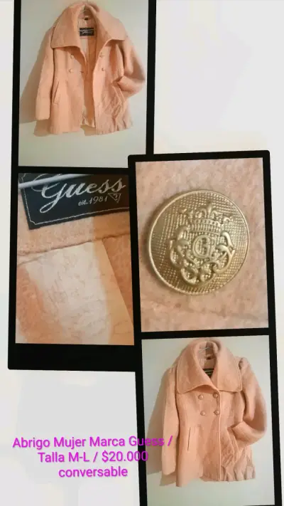 Abrigo mujer Guess beige - miniatura 1