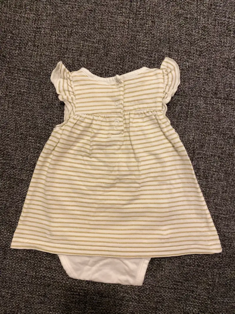 Vestido con detalles dorados Opaline - 4