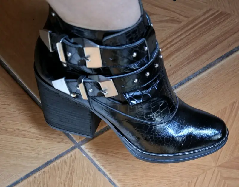 Botines de cuero charol - 3