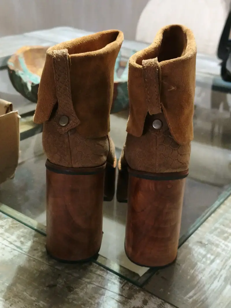 Botines marrones con plataforma - 3