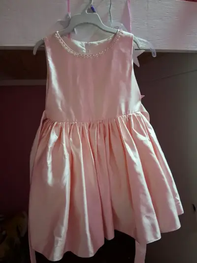 Vestido de fiesta rosado niña talla 3X - miniatura 1