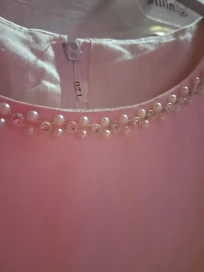 Vestido de fiesta rosado niña talla 3X - miniatura 2