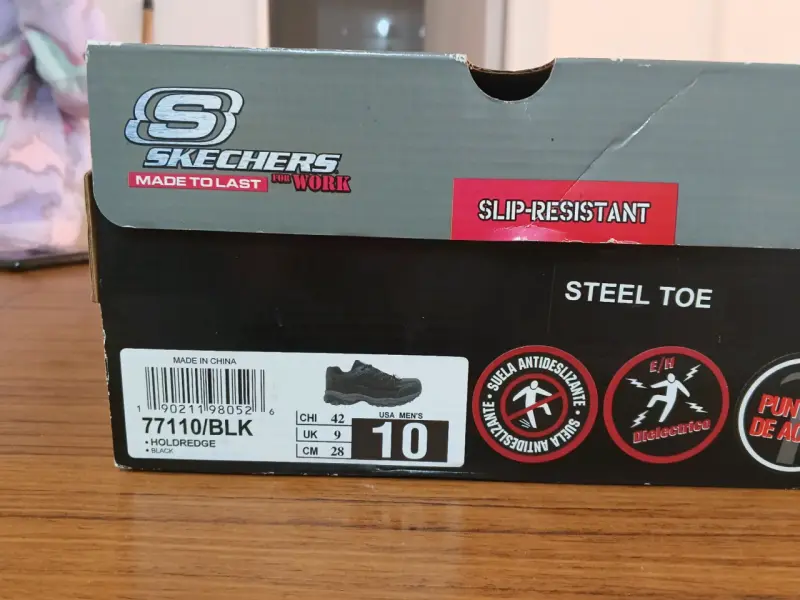 Zapatos Skechers para trabajo negro - 1